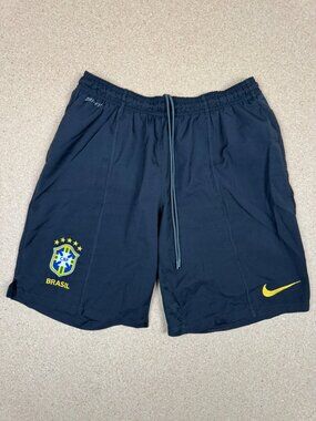 Nike Brazil CBF Dri-FIT Soccer Training Shorts - Men's Size Medium
